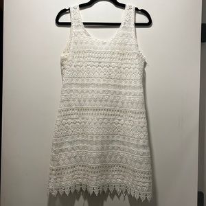 WHITE WOVEN DRESS